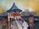 China Peking Himmelstempel (2004) Berthold M. Rube - Berthold M. Rubenbauer - Aquarell auf Papier - Sonstiges - 