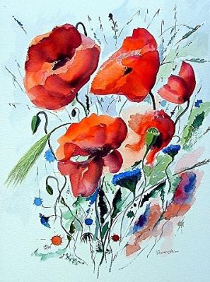 Red Poppies Full Bloom (2006) - Werner Meier - Array auf Array - Array - 