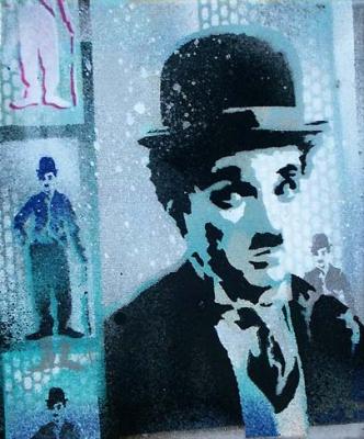 Charlie Chaplin (2005) -  joy-art -  auf Array - Array - 