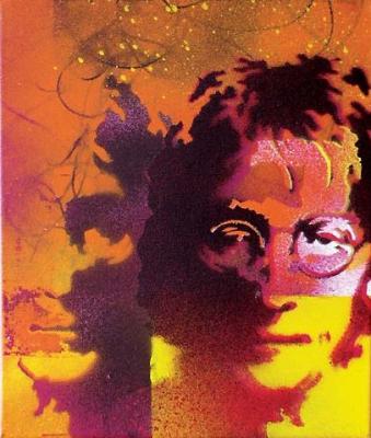 John Lennon-orange (2005) -  joy-art -  auf Array - Array - 