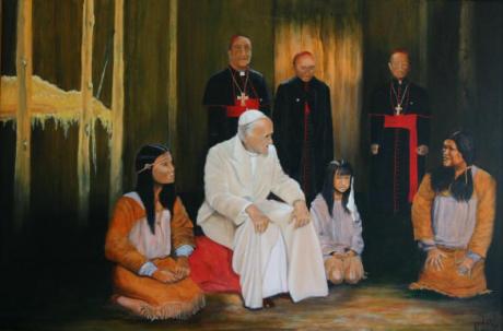 John Paul II meeting 2. (With woman) - Seur Robin - Array auf Array - Array - Array