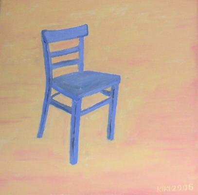 Blue Chair in the Peach (2006/01) - Reinhard KIKI -  auf Array - Array - 