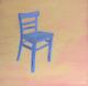 Blue Chair in the Peach (2006/01) - Reinhard KIKI -  auf Leinwand - Sonstiges - 