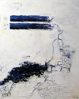 Blaue Spuren... (2006) -  Ines Kollar - Array auf Array - Array - 