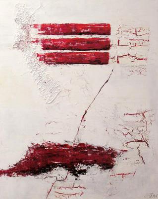 Rote Spuren... (2006) -  Ines Kollar - Array auf Array - Array - 