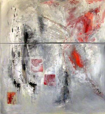 Abstrakt - grau (2004) -  Ines Kollar - Array auf Array - Array - Array