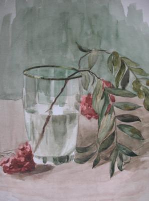 Glas mit Vogelbeeren - Emma Anders - Array auf Array - Array - Array Glas mit Vogelbeeren - Emma Anders - Array auf Array - Array - Array