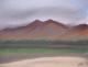 Fuerteventura, Berge im SÃ¼den 1  - Emma Anders - Pastell auf Papier - Berge-KÃ¼ste-Wolken-Gewitter - Klassisch-Naturalismus