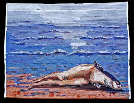 Kleiner Meerjungfisch (2006) - nach R. Magritte -  Friederike Hoerst-Roehl -  auf  - Array - 