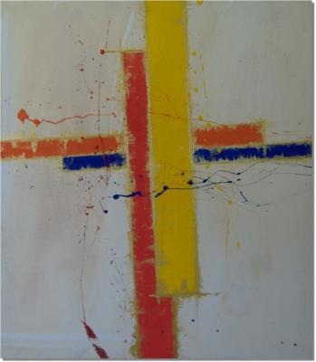 abstraktes Kreuz (2006) - Rolf Werner Sauerwein - Array auf  - Array - 