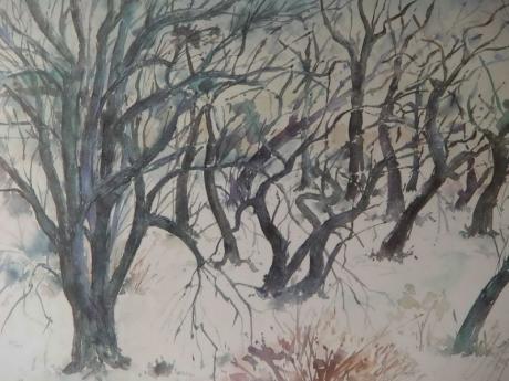 Günter Grass - Baumlandschaft im Winter - Galerie Helga K. Schiffler - auf - Array - Günter Grass - Baumlandschaft im Winter - Galerie Helga K. Schiffler - auf - Array -