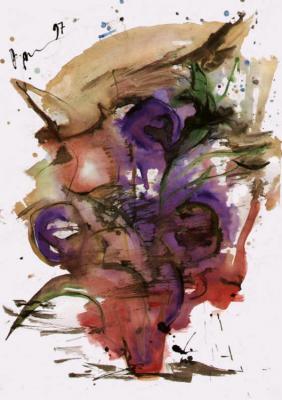 Violet bouquet -  D.Wilms -  auf Array - Array - 