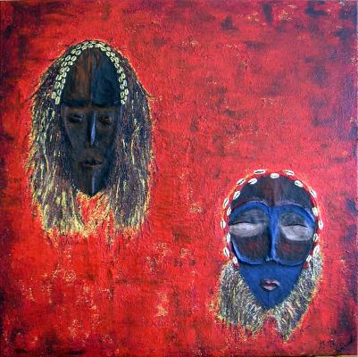 Afrikanische Masken - Marie-Therese Schmahl - Array auf Array - Array - 
