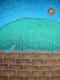 Blick Ã¼ber die Mauer - Robert Schiff - Ãl auf Leinwand - Tiere-Himmel-Stillleben - Symbolismus