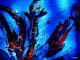 Licht im Dunkel der Meere - Mario Wiltzsch - Acryl auf Glas-Hartfaser - Abstrakt - 