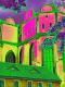 Der Dom zu Halle (Farbexperiment) - Wolfgang Bergter - - auf Leinwand - Stadtansichten - PopArt