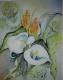 Schwertlilie und Calla - das Duo - Helen Lang - Aquarell auf Papier - Blumen - Impressionismus