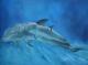 Delfine - Elke Sommer - Ãl auf Leinwand - Fische - Realismus