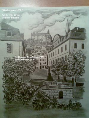 Marburg um 1870 - Thomas Beschorner - Array auf Array - Array - Array