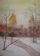 Winter 2 - Jana Osti - Acryl auf Leinwand - Bach-Wald-Abend-Winter - Naturalismus-Realismus