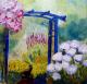 Blauer Garten - Christiane Denecke - Acryl auf Leinwand - Garten - Impressionismus