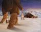 Die schÃ¶nste Nacht - der heilige Abend - Ivan Varga - Ãl auf Leinwand - Berge-Schnee-Abend-Freude-Liebe-Weihnachten-Wetter - Realismus