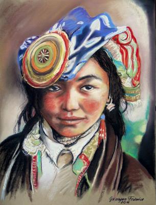 Das Mädchen aus Tibet - Grazyna Federico - Array auf Array - Array - Array