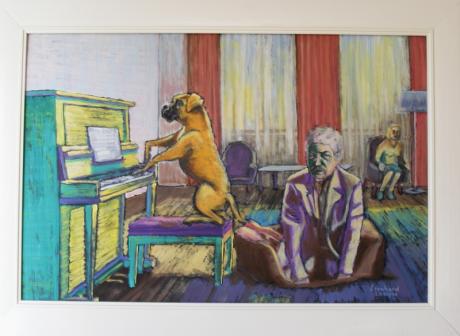 ---Hund spielt Klaviersonate für den Meister - Leonhard Grötsch - Array auf Array - Array - Array