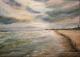 Strandspaziergang mit Hund - peter paint - Acryl auf Leinwand -  - Impressionismus