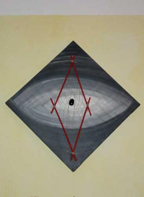 Das Auge- 3 D Acrylbild mit Obsidian - Maesina Brennig - auf - Array - Das Auge- 3 D Acrylbild mit Obsidian - Maesina Brennig - auf - Array -