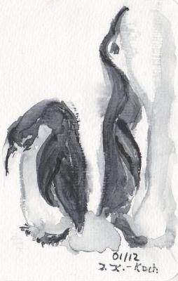 Meinungsverschiedenheit - Pinguine - I. K.-Koch - Array auf Array - Array - Array