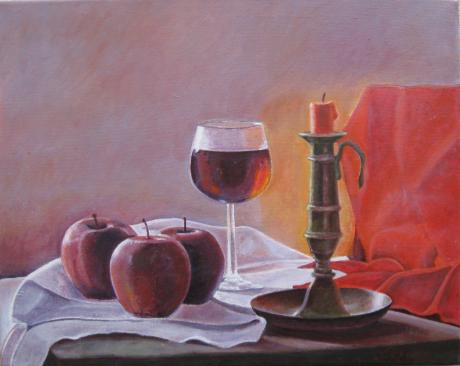 Rote Äpfel und ein bisschen Wein - Mircea Cozma - Array auf Array - Array - Array