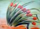 Tulpen im Wind - Hans Hackinger - Acryl auf Leinwand - Blumen-Stillleben - GegenstÃ¤ndlich