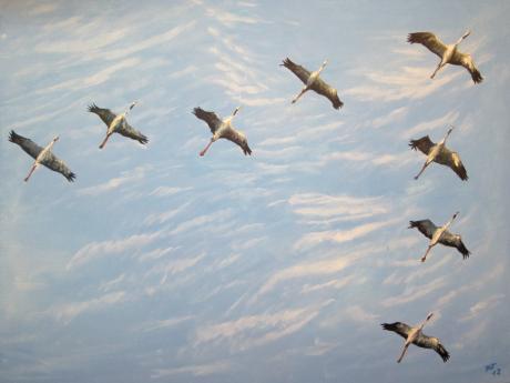 Vögel des Glücks - peter paint - Array auf Array - Array - Array