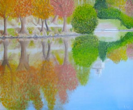 Reflexionen des bunten Herbstes im See - Ivan Varga - Array auf Array - Array - Array
