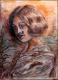 Das MÃ¤dchen mit der Hasenscharte - Max Strammer - Mischtechnik-Ãl-Pastell auf Leinwand - MÃ¤dchen - Expressionismus-Figuration-Realismus