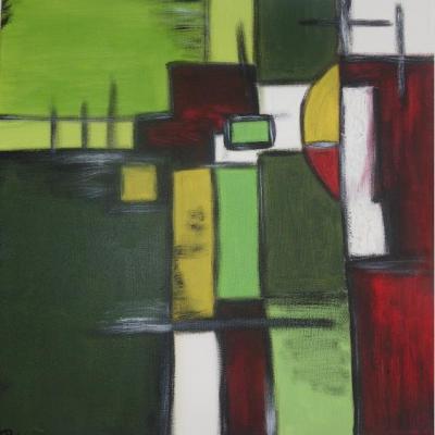 Rot Grün Flächen - Ramona Radke - Array auf Array -  - Array