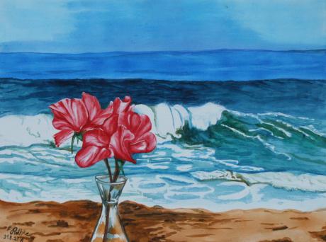 Rose am Meer - Egon Rathke - Array auf  - Array - 