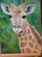 --junge giraffe - torsten hÃ¤nold - Ãl auf Hartfaser - Wildtiere - Realismus