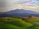 --abend in der toskana - torsten hÃ¤nold - Ãl auf Leinwand - Wiese-Abend - Klassisch