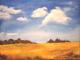 herbstliche Landschaft bei Hejlsminde - peter paint - Acryl auf Leinwand - Himmel-Wiese-Wolken-Herbst - Expressionismus