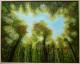 Waldausblick zum Himmel - Marianne Koroll - Acryl-Mischtechnik-Ãl auf  - Wald-Wolken-Herbst - Fotorealismus-Realismus