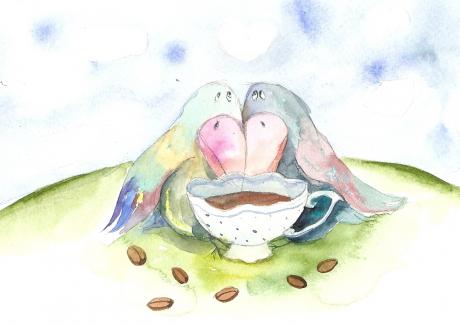 Einladung zum Kaffee - Svetlana KUNST - auf - - Einladung zum Kaffee - Svetlana KUNST - auf - -