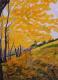 Herbstwald auf weissem Samt - Claudia LÃ¼thi - Ãl auf  - Wald-Herbst - GegenstÃ¤ndlich-Impressionismus-Klassisch-Realismus
