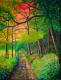 Waldrand - Frank Finny - Acryl auf Leinwand - BÃ¤ume-Wald - Impressionismus
