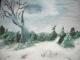 ---Winterspaziergang - Astrid PÃ¼tsch - Aquarell auf Leinwand - Winter - 