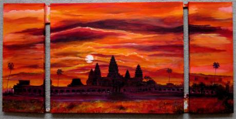 Sunrise at Angkor Wat - peter paint - Array auf Array - Array - Array