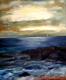 wenn die Nacht kommt Ã¼berÂ´s Meer - peter paint - Acryl auf Leinwand - KÃ¼ste-Meer-Abend - Impressionismus