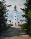 Leuchtturm von Hirtshals - Heike Ziethen - Aquarell auf Papier - Reisen-Landschaft-Sonstiges - GegenstÃ¤ndlich-Klassisch-Naturalismus-Realismus