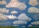 Gesichter in Wolken - Diane Russo - Acryl auf Leinwand - Mystik - 